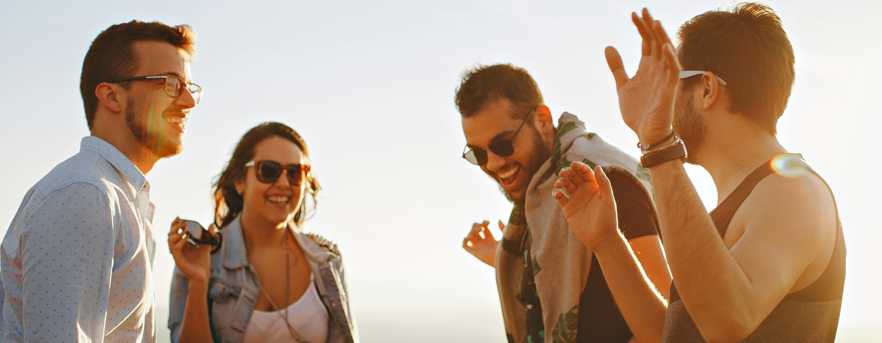 people laughing